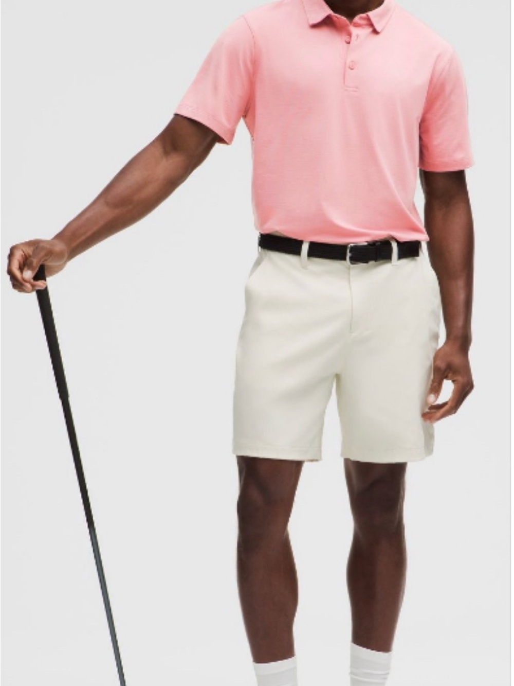 lululemon athletica NWT Evolution Short Sleeve Polo Shirt Size Small Deco Pink